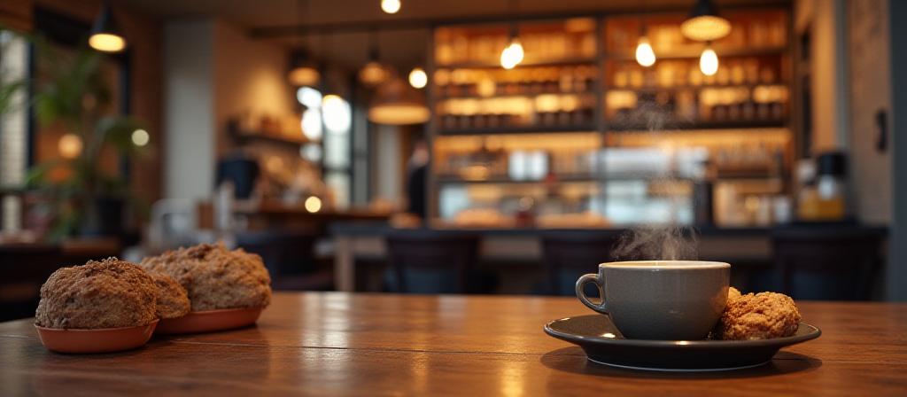 Umbra Cafe cozy café interior with artisanal coffee and pastries